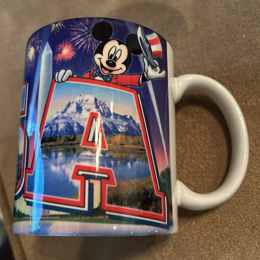 Disney Minnie and Mickey USA Coffee Mug